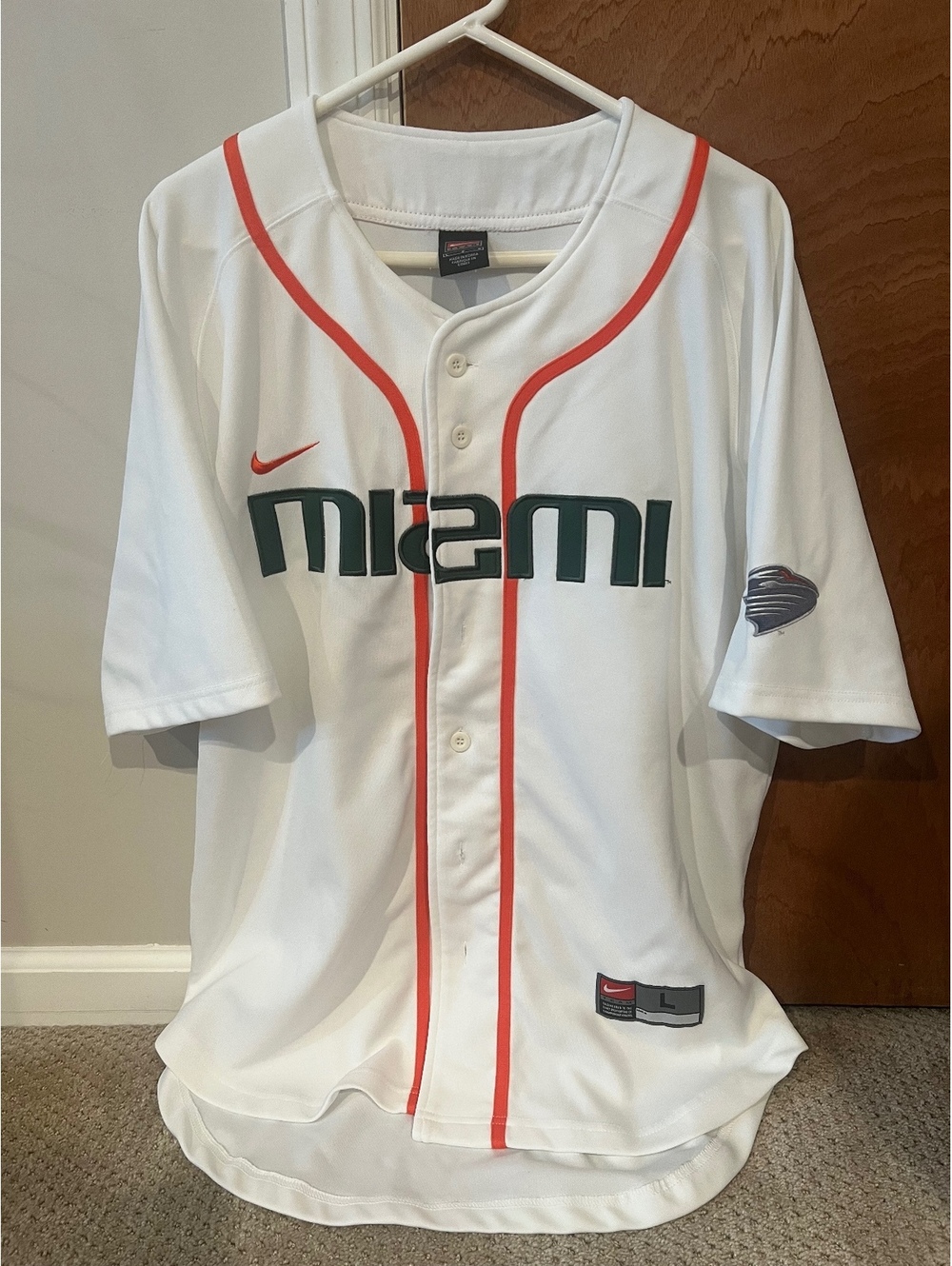 Vintage Nike University of Miami Hurricanes Jersey